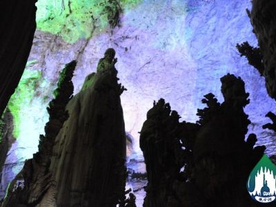 08-Features of Zhijindong Cave stalactite - With the highest