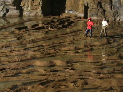 21-Flowstone dam of water resort in Zhijindong Cave